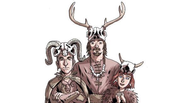 Ötzi-Comic-Team: Manfred Waldner, Armin Barducci, Eleonora Bovo