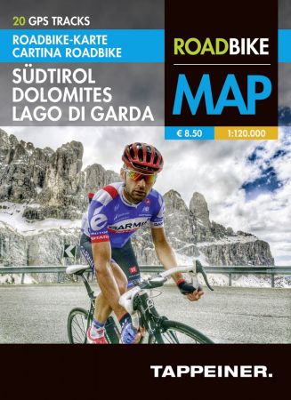 Roadbike Karte Südtirol Dolomites Lago di Garda